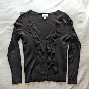 Ann Taylor Loft embellished cardigan 100% Pima Cotton